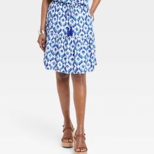 Knox Rose - Women's Mini Tiered A-Line Skirt Size 2X